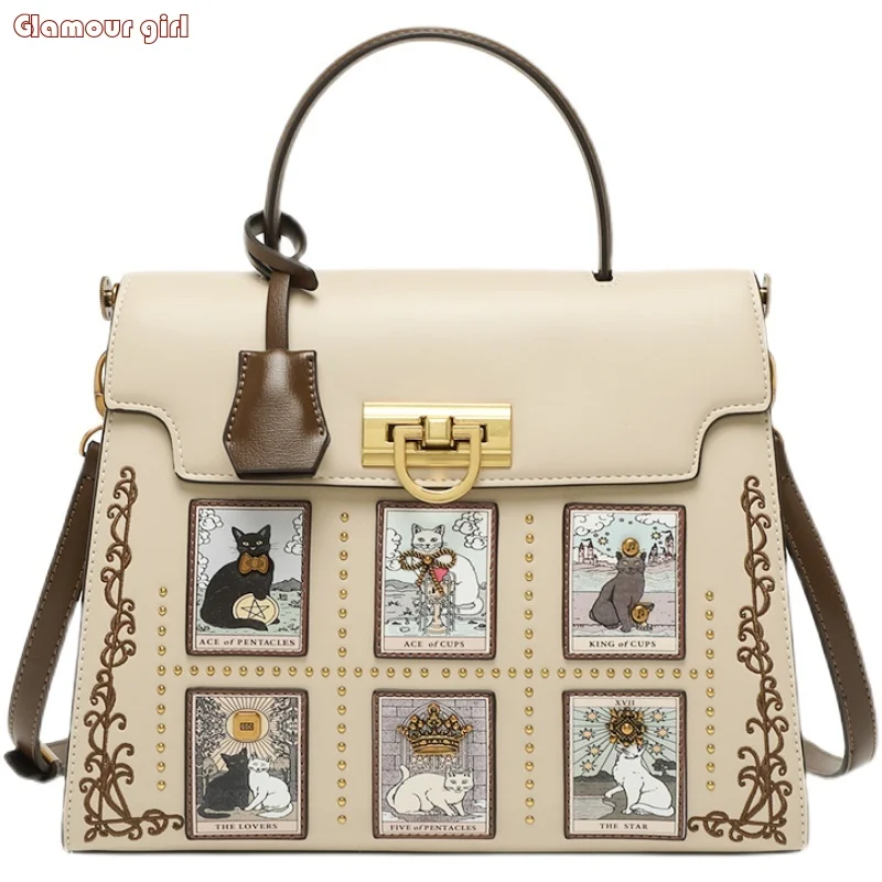 

Light Luxury Brand Genuine Leather Handheld Women's Bag New 2024 Premium Feel Handheld Bag Designer Original Fashion Crossbody
