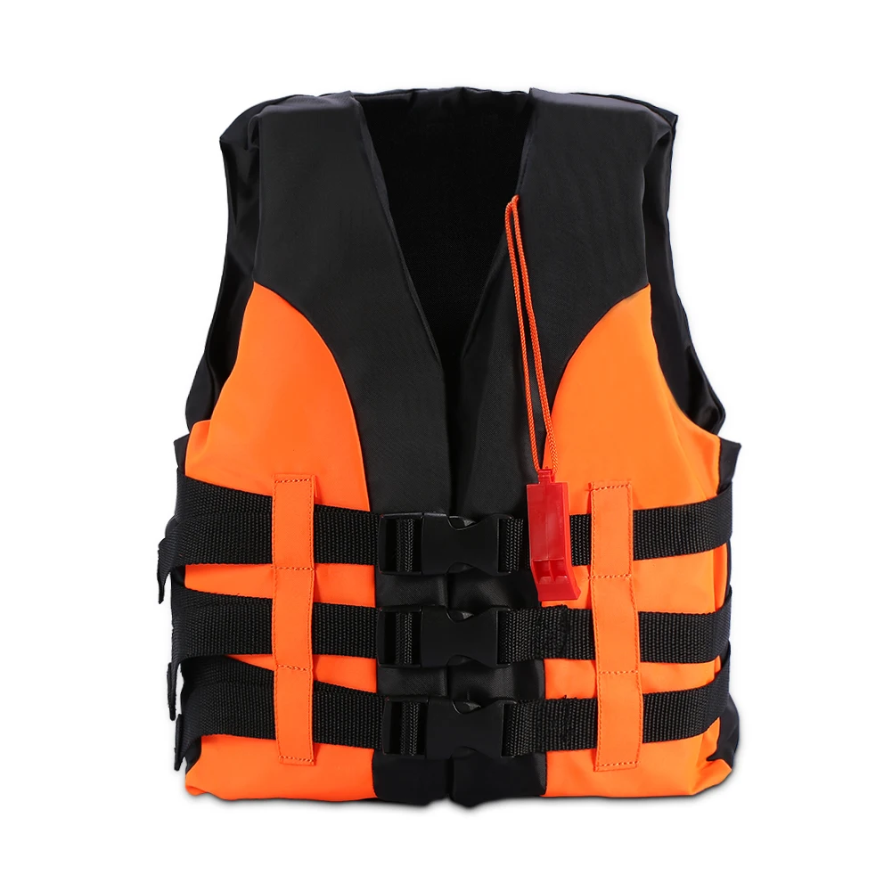 Life Vest Buoyancy Life Jacket Adjustable Boating Drifting Aid Jacket With Whistle for Swimming Boating Lifesaving Products