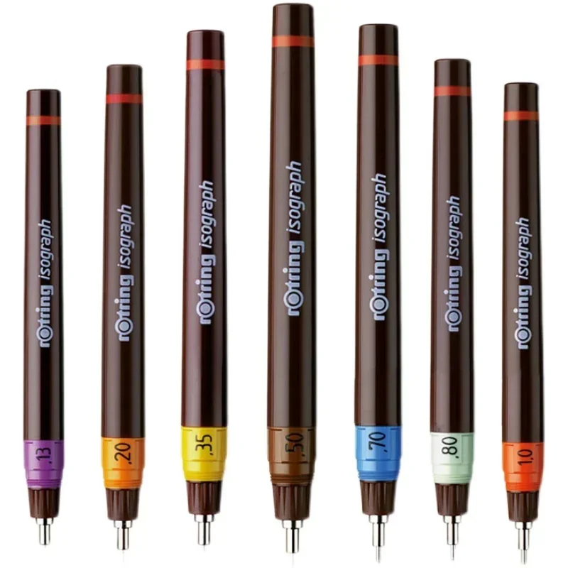 1pc rOtring Isograph Needle Pen 0.1-0.8mm Repeated replacement nib Addable Ink hook line pen Hand-painted/ Drawing Pen multifunction pen ink ballpoint pen
