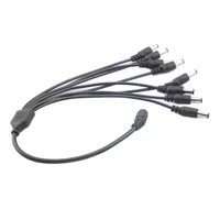 12V DC Power Splitter Plug 1 Female To 2 3 4 5 6 8 Male CCTV Cable Camera Cable CCTV Accessories Power Supply Adapter 2.1*5.5mm 2