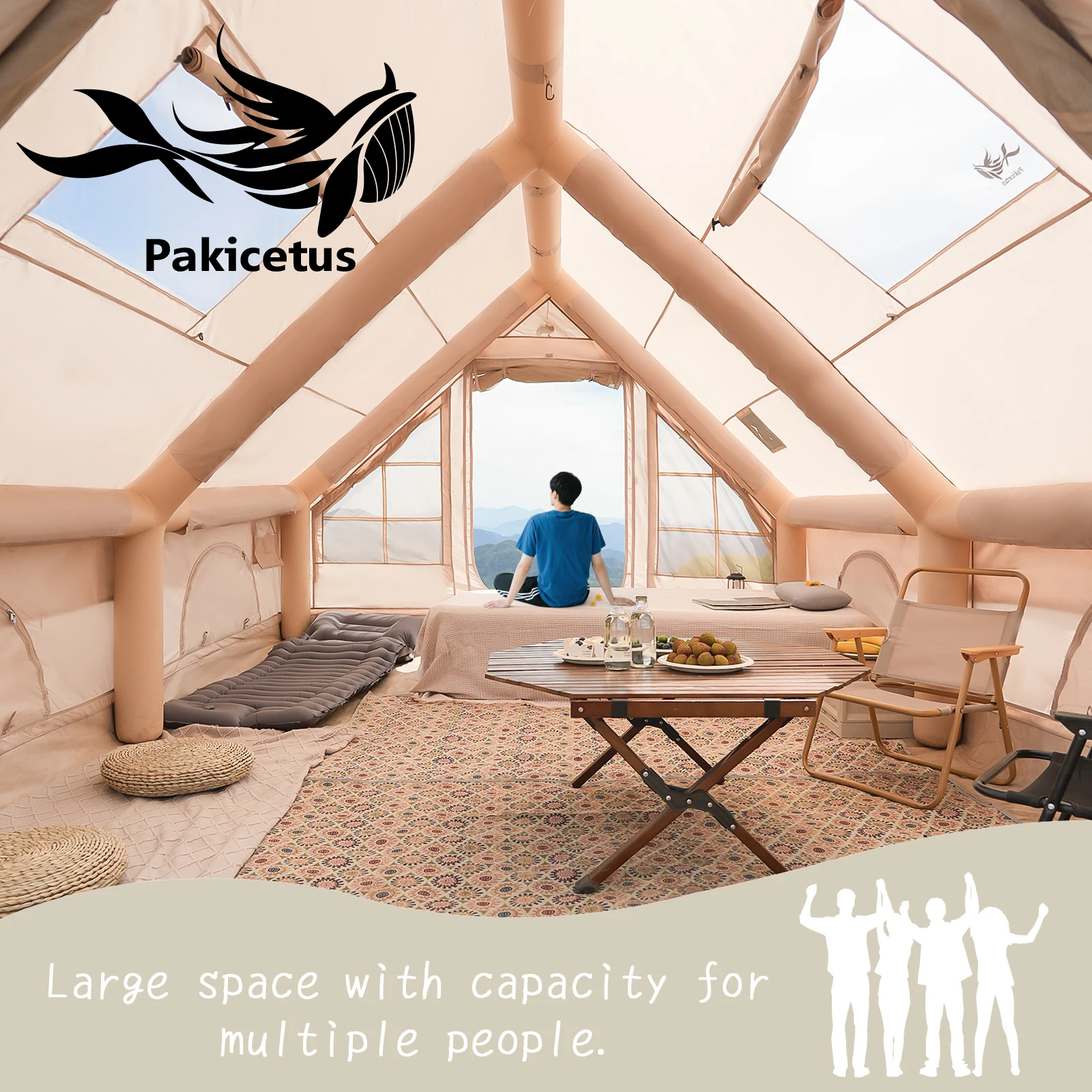 Inflatable camping tent 1