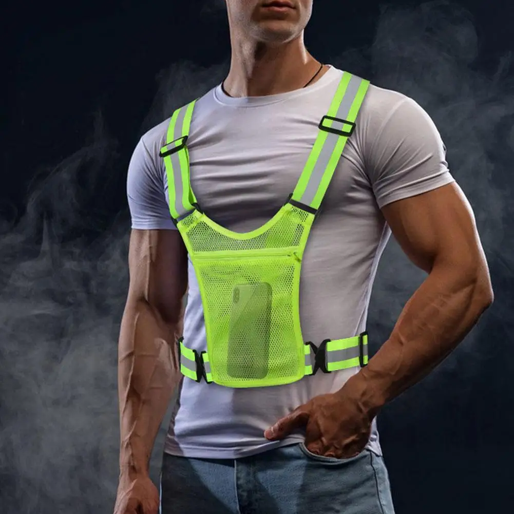 Unisex High Visibility Safety Vest for Cycling and Running