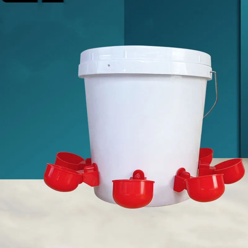 Chicken Drinking Cup Automatic Drinker Feeder Plastic Poultry Waterer For Chicks Duck Goose Quail