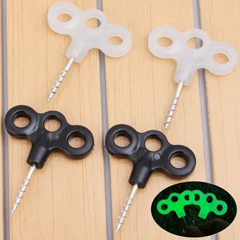 10/1pcs Luminous Camping Deck Nail Luminous Nail Screw Spike Hook Rope Buckle Travel Outdoor Equipment Tent Accessories