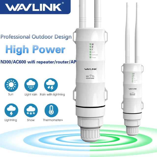 Wavlink – Routeur Amplificateur De Wifi Extérieur, Répéteur Poe