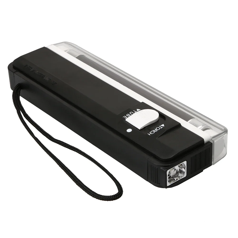 Professional 2 in 1 UV Led Light Torch Lamp Counterfeit Currency Money Detector Banknotes Security Features Checker