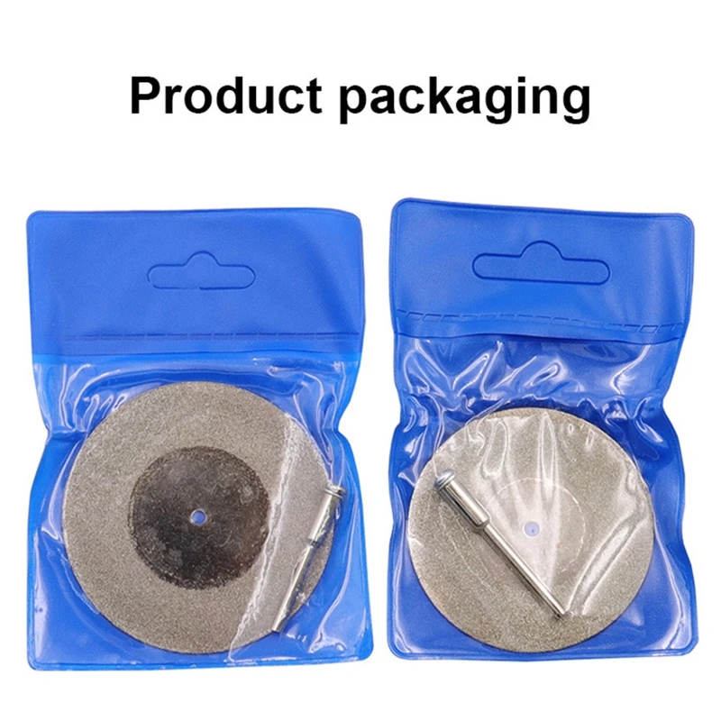 50/60mm Diamond Cutting Disc Grinding Wheel Saw Circular with 3mm Shank Drill Bit Rotary Tool For Angle Grinder Diamond SawBlade