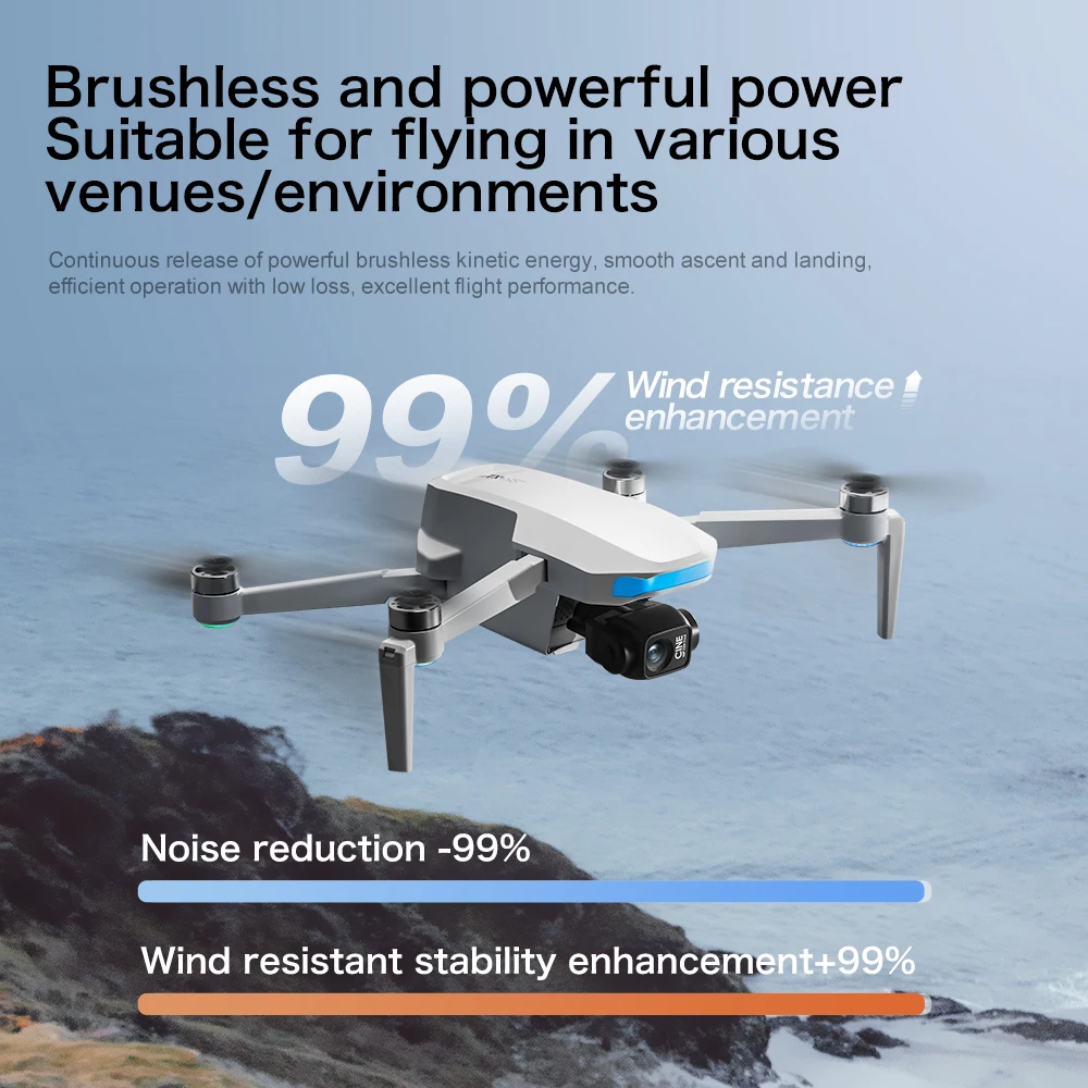 S-X1 Drone GPS di fascia alta Fotocamera professionale 8K con schermo Trasmissione di immagini digitali da 10 km Quadcopter RC senza spazzole con giunto cardanico a 3 assi - immagine 3