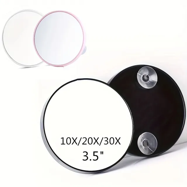 HOMakeup-Miroir grossissant 10x20x 30x fois, avec ventouse, grossissement des points noirs, élimination de l'acné, des pores 1