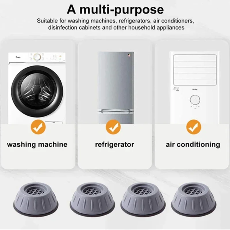 Washing Machine Pads Furniture Leg Pads Furniture Pads Anti Vibration Pads 4Pcs Waterproof Slipstop Silent