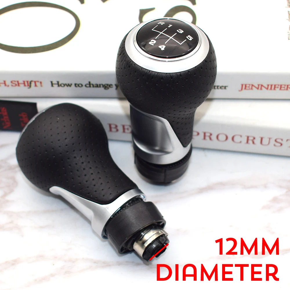 12Mm 5 / 6 Velocità Pomello Del Cambio Leva Stick Per Audi A4 B6 B7 B8 A6 S4 8K A5 8T Q5 8R S Line Ibiza 6J Seat Leon Mk1 Passat Golf