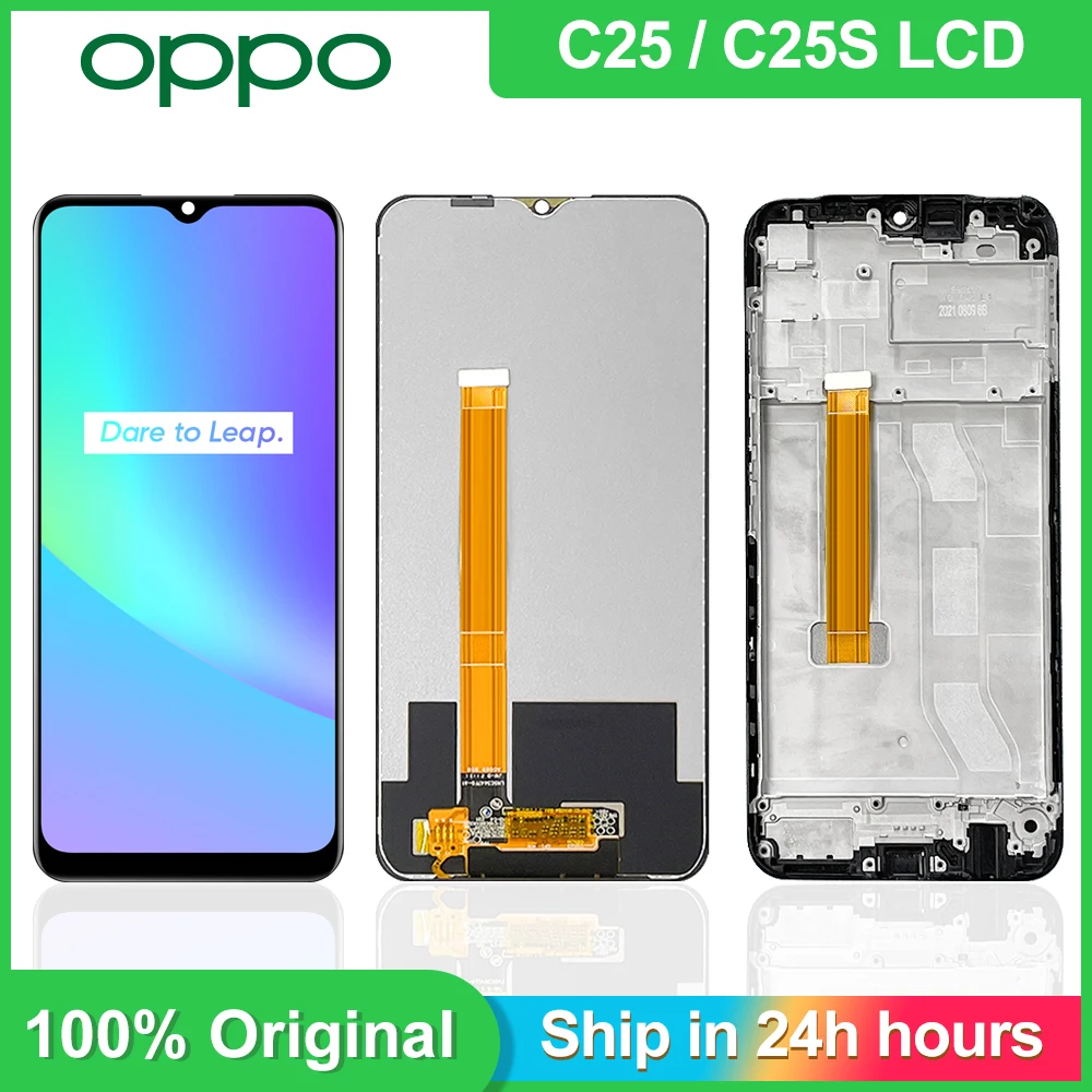 

6,5 "Оригинальный ЖК-дисплей для Oppo Realme C25 RMX3193, RMX3191, сенсорный экран, для RealmeC25s RMX3195, RMX3197 дисплей, заменяемый