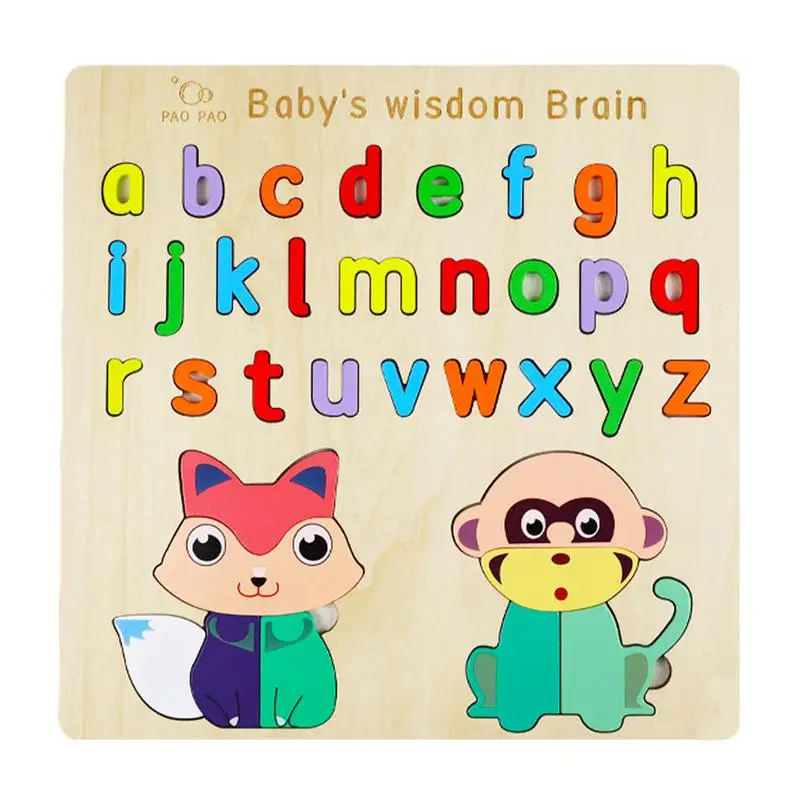 

Number And Letter Puzzles Lowercase Letter Puzzle And Kids Number Puzzle Set Wooden Number Matching Board Water-Based Paint
