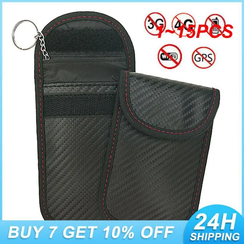 

1~15PCS Electromagnetic Shielding Convenient And Lightweight High-quality Rfid Blocking Rfid Electromagnetic Shielding Bag