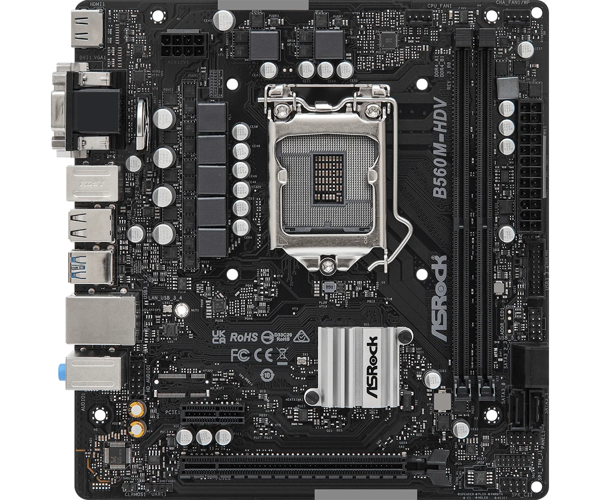 ASROCK B560M-HDV R3.0 マザーボードインテル B560 LGA1200 DDR4 64 ASROCK B560M-HDV R3.0 マザーボードインテル B560 LGA1200 DDR4 64