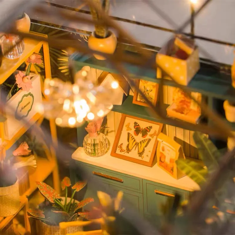 รูปสินค้า ชุดสร้างบ้านเรือนกระจก DIY งานฝีมือ สร้างสรรค์แบบจำลอง