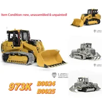 KIT LESU 973K 1/14 Hydraulic RC Loader Metal Tracked Vehicle Remote Control Car Model Machine Kits with Light Sound Truck Toy 1