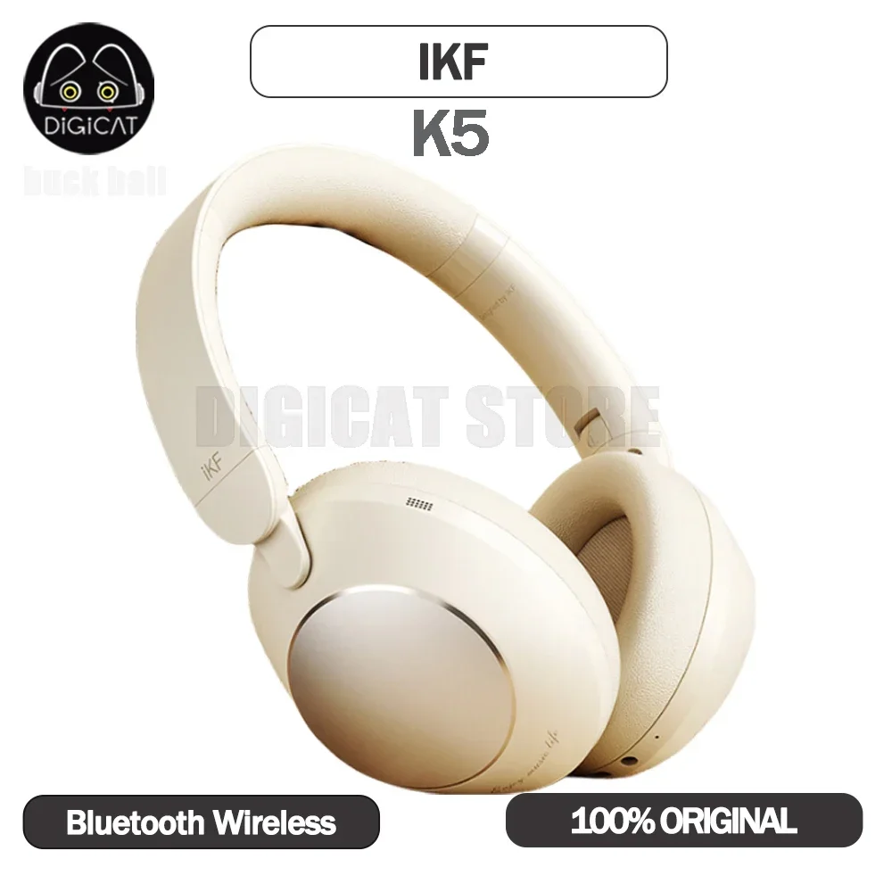 

Ikf K5 Headset Noise Reduction Earphones Over Ear Dynamic Headsets Wireless Bluetooth Low Latency Gamer Earphone Ipx4 Waterproof
