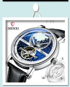 Forsining 339L Neue Luxus Männlichen Mechanische Armbanduhren Leben Wasserdicht Automatische Bewegung Uhren Leder Uhr Für Männer Uhr_voghion.com