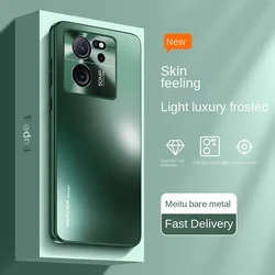 Sleek Matte Acrylic & Metal Camera Guard Shockproof Phone Case for Xiaomi 13 Ultra (Green)