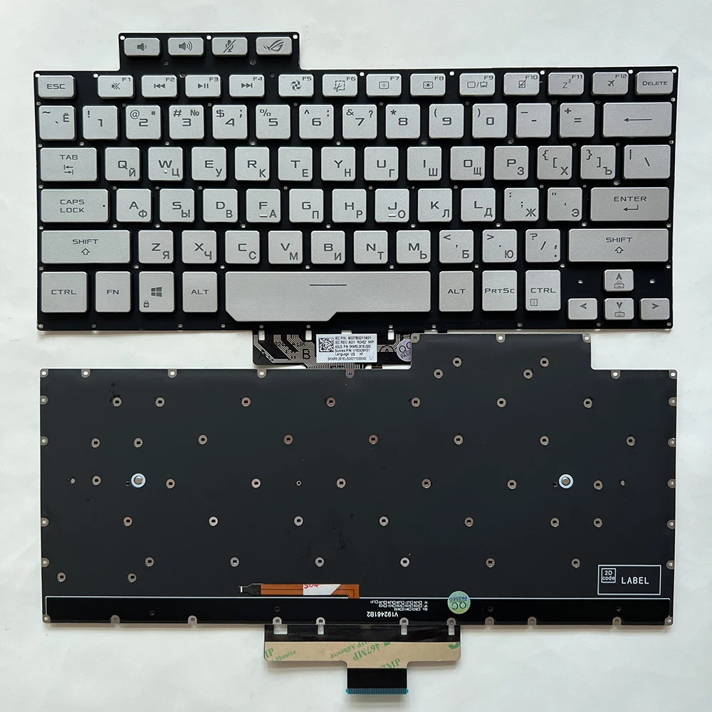 New US Spanish LA Latin Brazil BR Backlit For ASUS ROG Zephyrus G14 GA401 GA401U GA401M GA401I GA401Q GA401IV V192461A Keyboard - 7