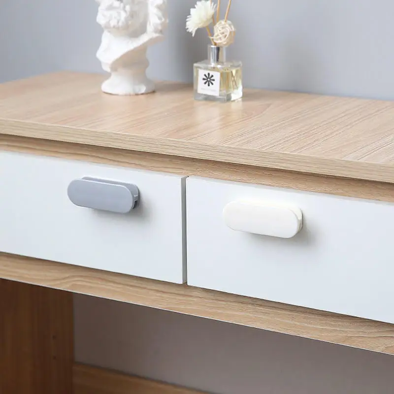 Handles Kitchen Cabinet Adhesive Auxiliary Handle Kitchen Cupboard Door Pulls Drawer Wardrobe Self-Adhesive Handle Home Tool