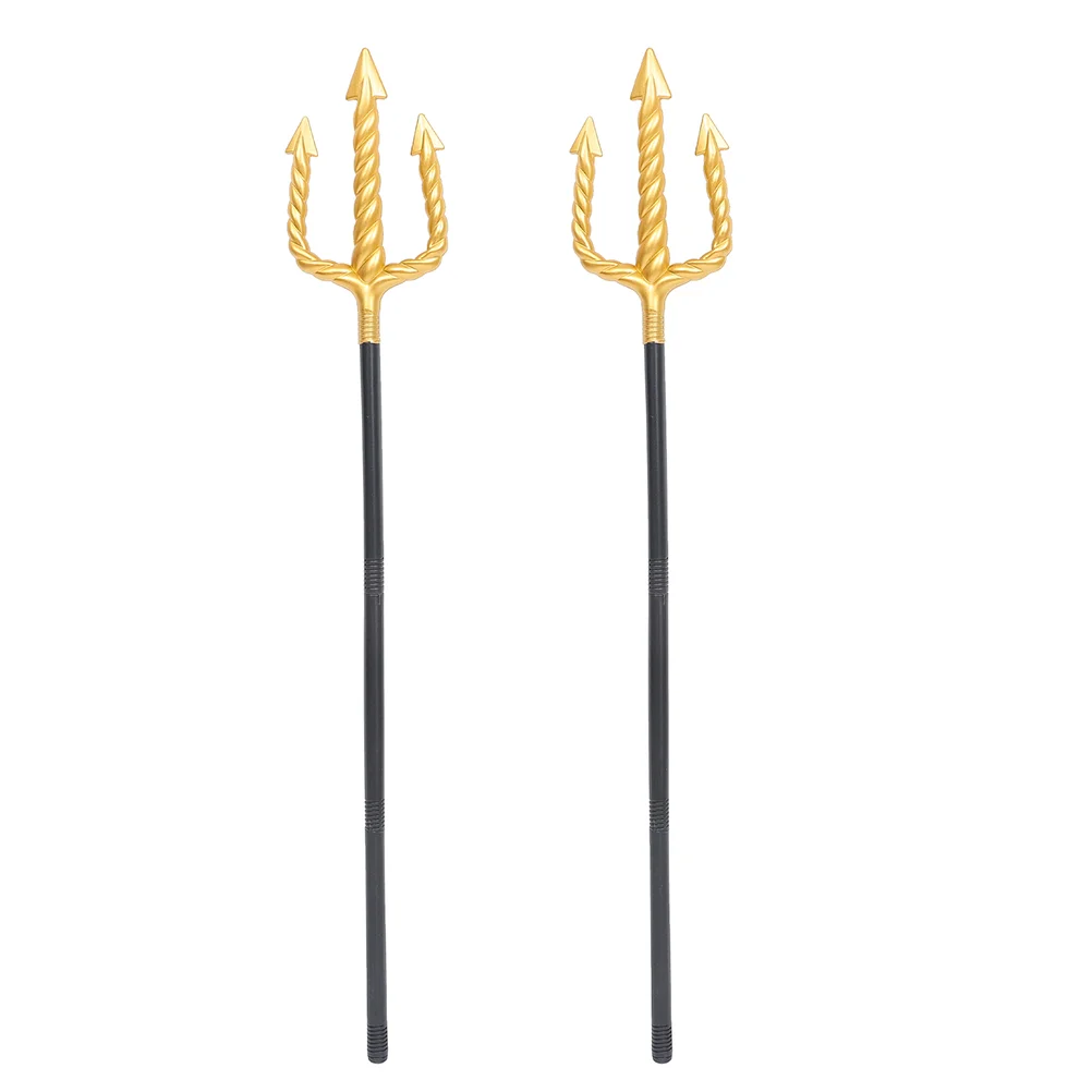 

Plastic Imitation Tridents Cosplay Trident Playthings Stage Mermaid Toy