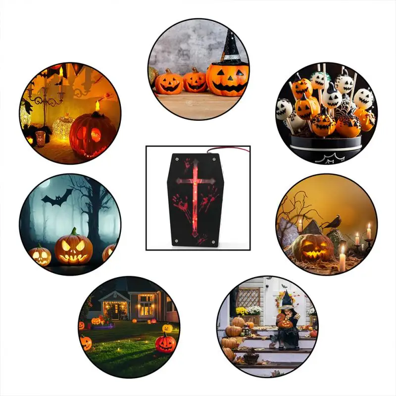 Sound Sensor Halloween Scream Speaker Horror Screaming Tricky Voice-activated Props Scary Sound Sensor for Party Decoration Play