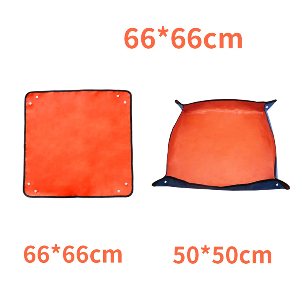 2 Tappetini Da Giardinaggio Impermeabili – PE Verde, 100x100 Cm E 50x50 Cm – Pieghevoli, Riutilizzabili, Con Fibbie Antiperdita – Per Rinvaso E Trapianto - 5