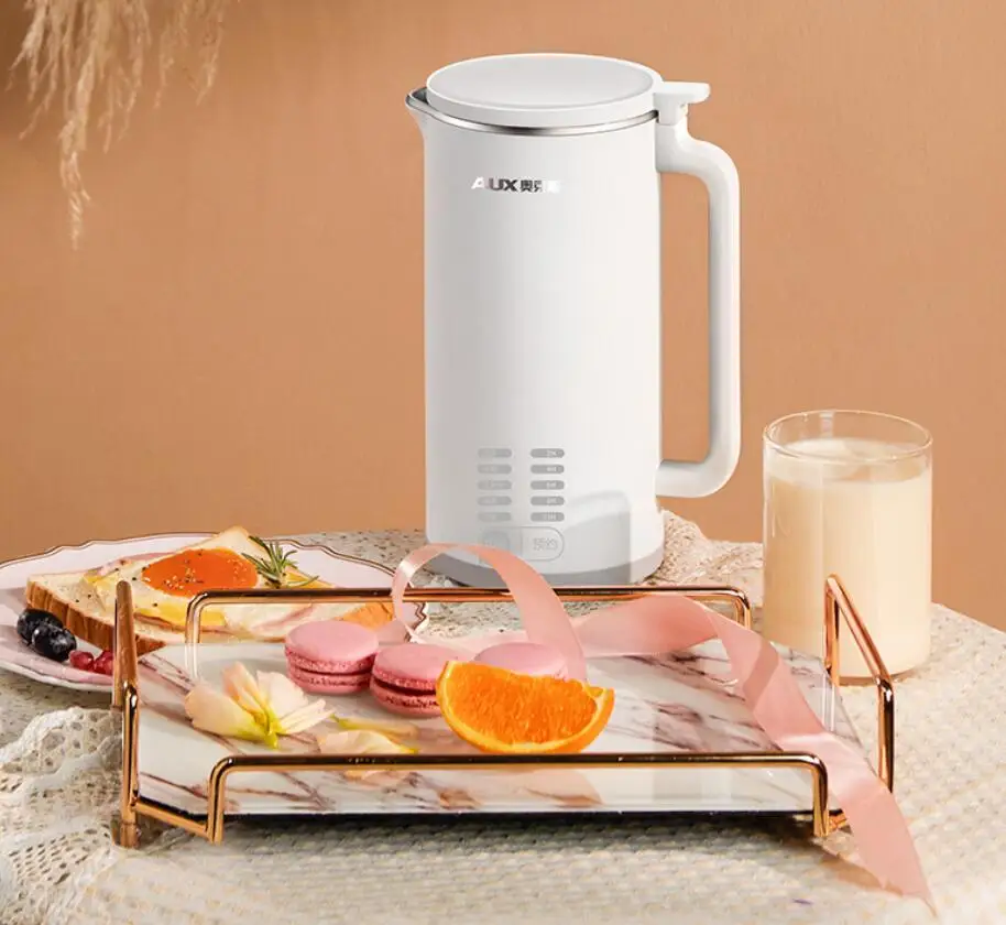 AUX Soymilk Maker Mini Wall Breaker Household Small Multifunctional Fully Automatic Disposable Wash With Reservation 0.35L