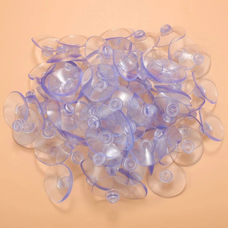 100Pcs 40Mm Clear Suction Cup Sucker Mushroom Head Suction Cup
