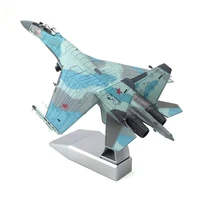 Diecast Metal Alloy 1/100 Scale Russian SU-35 Fighter Airplane Aircraft Replica Model SU-35 Plane Model Toy For Collection 1