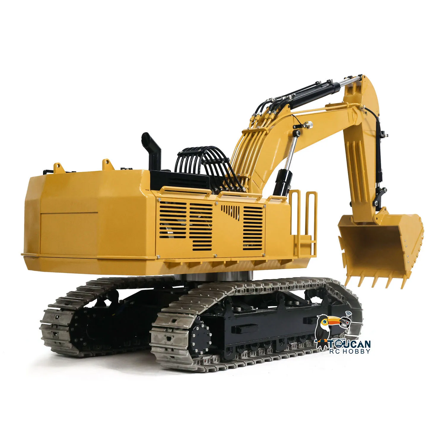 업그레이드된 RTR 385CF RC 유압 굴삭기 1/8 헤비 듀티 메탈 대형 굴착기 원격 제어 건설 차량 TH23891