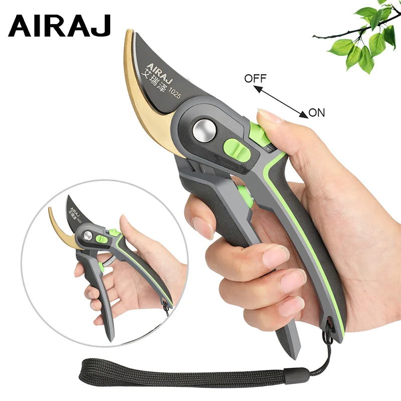 Garden Scissors AIRAJ Industrial Grade Pruning Shears Labor-Saving Gardening Tools Sharp Durable Non Slip