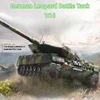 1:16 Henglong 3889 German Leopard Heavy Tank Simulated Sound Effect Metal Rocker Arm Remote Control War Car 1