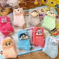Crayon Shin-chan peripheral accessories home socks Xiaokui couple cute floor socks warm mid-calf sleep cartoon socks