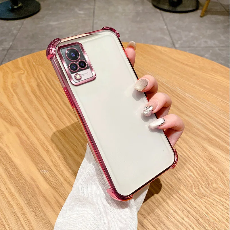 Clear Electroplate Shockproof Phone Case - Enhanced Protection Cover