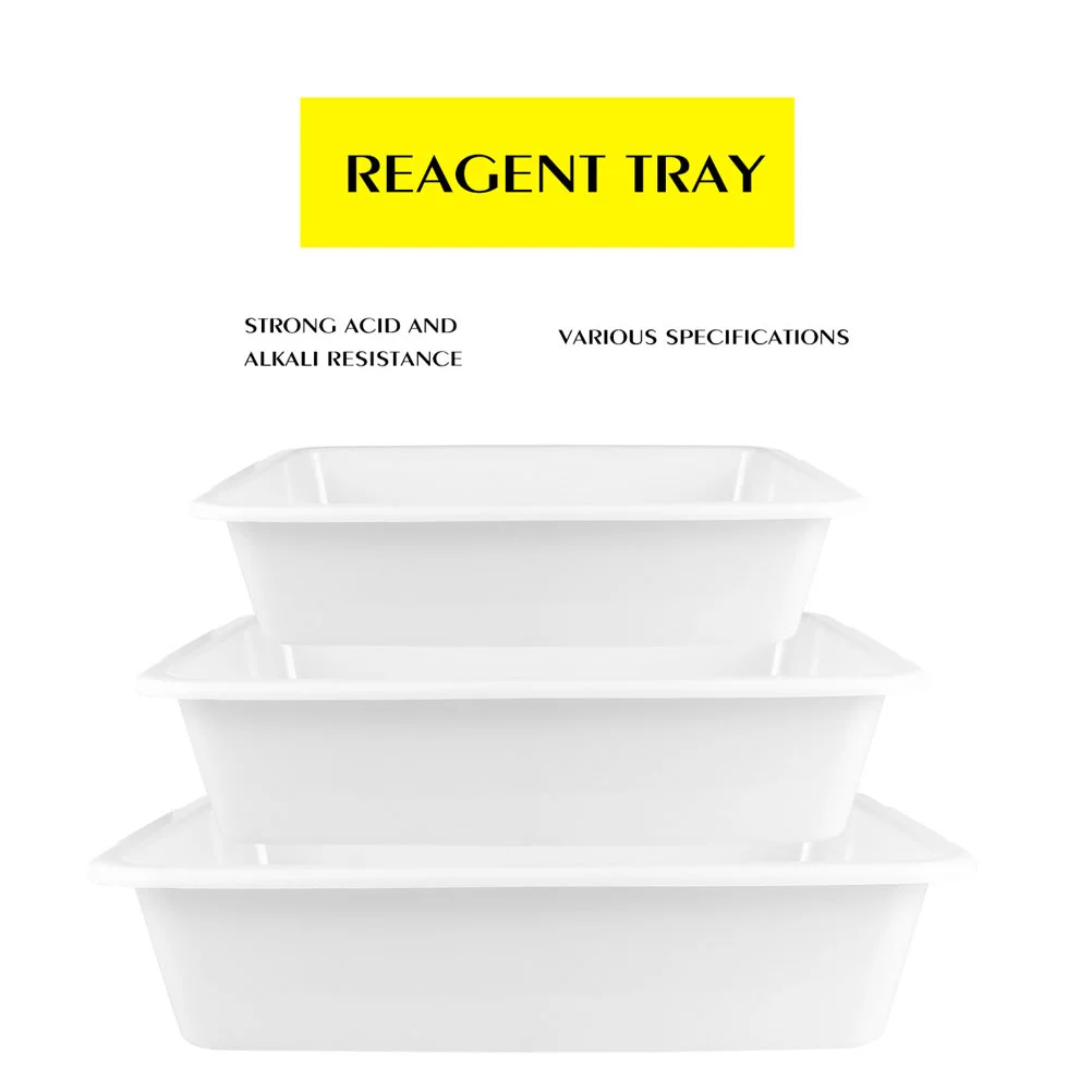 Laboratory Chemical Reagent Tray Acid Alkali Resistance Ultraviolet Light Gel White