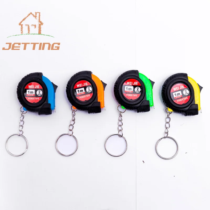 Mini Power Tape Measure Keychain Universal Pull Ruler Metric Tape Measure Retractable 1m Measuring Meter Inch Tailor Tool tape measure measuring tape measuring ruler