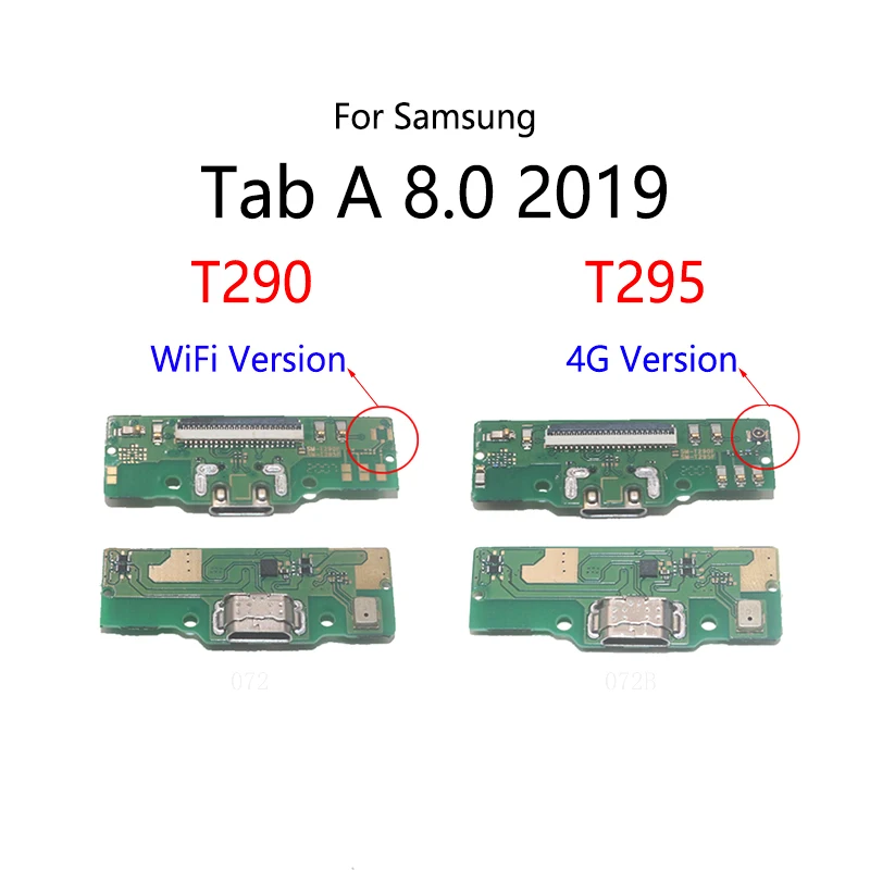 

USB Charge Dock Port Socket Jack Connector Flex Cable For Samsung Galaxy Tab A 8.0" inch 2019 T290 T295 Charging Board Module