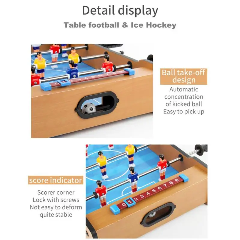Football Table Game Multi Soccer Desktop Game Competition Air Hockey Table For Boys And Girls Hand Soccer Board Games For Indoor