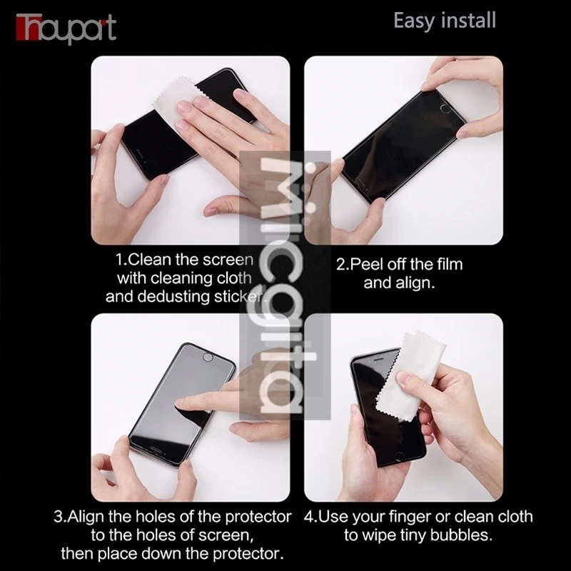 2-Pack Premium Screen Protector - 9H Anti-Scratch Tempered Glass with Full Adhesive & Shockproof Front Protection