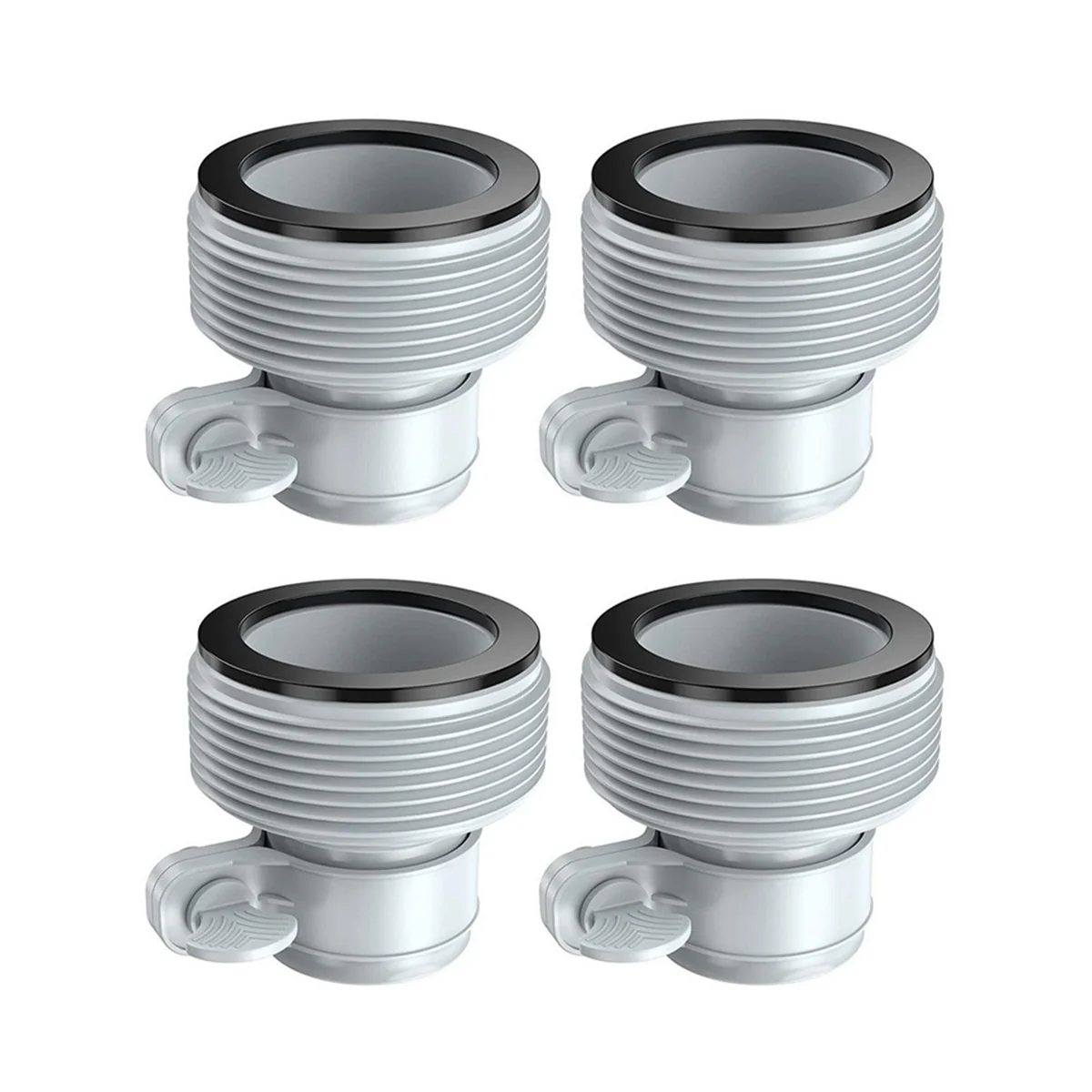 

4PCS Pool Hose Adapter 1.25 Inch to 1.5 Inch Type B Hose Adapter Clamp on Fittings Converter for Intex Pool Filter Pump