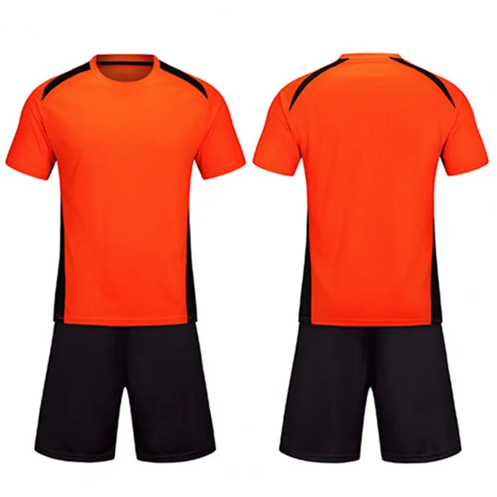 

Play Football Super Soft Crew Neck T-shirt Shorts Soccer Jersey for Competition