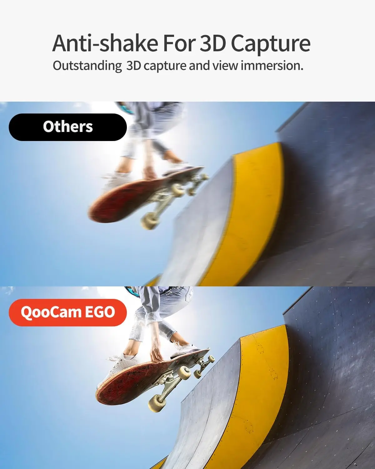 Kandao QooCam EGO 3D Camera, 3840*1080 MP4 video,can be viewed on mainstream 3D viewing devices (PICO4/META QUEST 3/Apple Vision 4