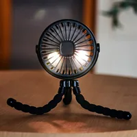 Ventilateur de poussette pour bébé, Rechargeable à main, USB, sans lame, petits ventilateurs pliants, Mini ventilateur, Table silencieuse, refroidisseur d'extérieur, ventilateur de cou 2