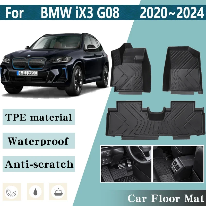 LHD-Car-Floor-Mats-for-BMW-iX3-Accessories-G08-2020-2024-Resistant-To ...