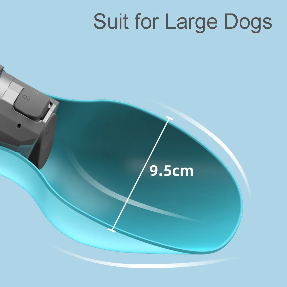 800ml Large Dog Water Bottle Outdoor Walking Hiking Leakproof Portable Drinking Bowl for Small Medium Big Dogs Cats Pet Supplies 5