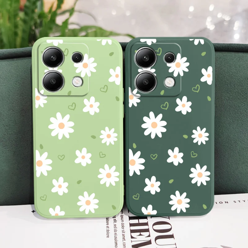 Elegant Tender Daisy Liquid Silicone Phone Case