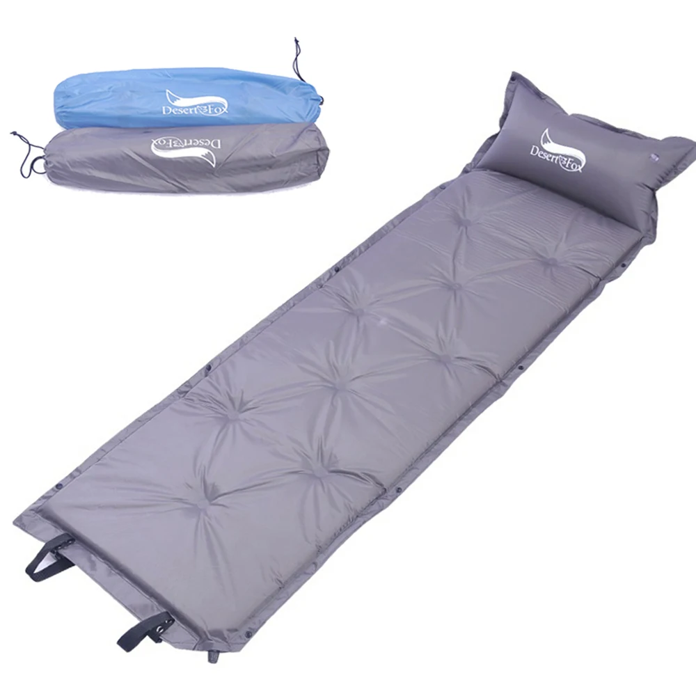 Gonflable Couchage Tapis Camping Air Pad matelas oreiller avec sac de transport camping 